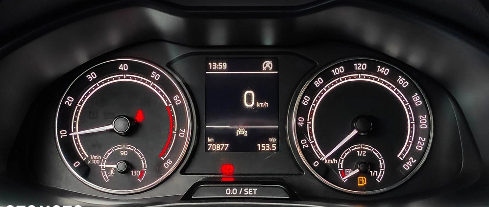 Skoda Scala cena 54900 przebieg: 70883, rok produkcji 2021 z Częstochowa małe 232